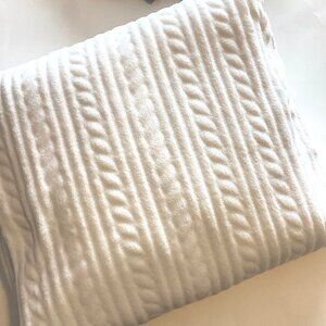 White Fleece Soft Fabric One Big Piece of Material 2 Meters Sewing Quilting